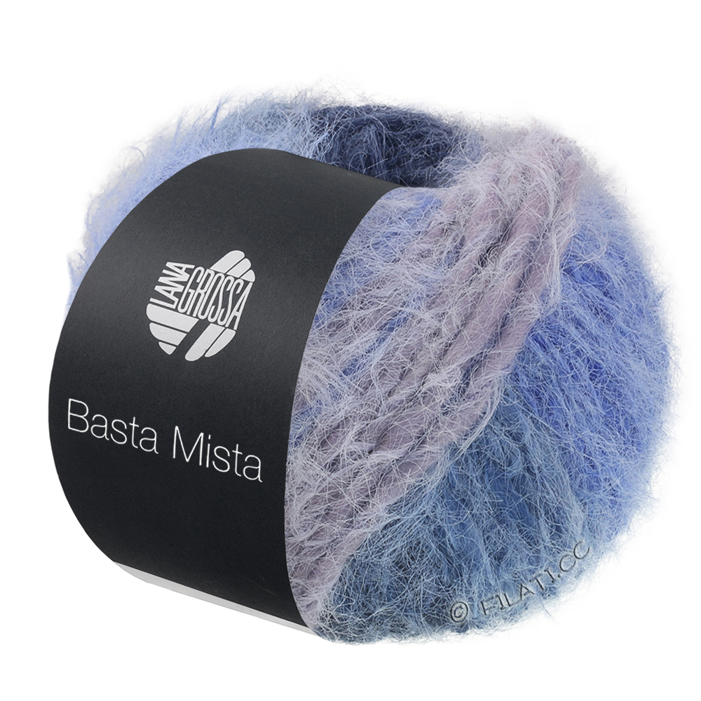 Lana Grossa BASTA MISTA | 122-night blue/royal/jeans/gray/light gray