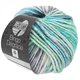 Lana Grossa BINGO Dégradé | 658-raw white/turquoise blue/mint turquoise/petrol/gray