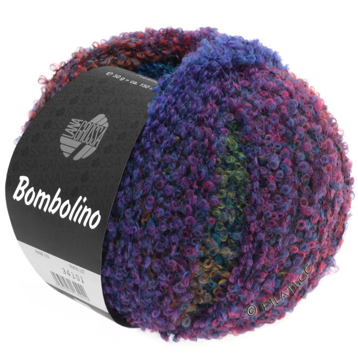 Lana Grossa BOMBOLINO Degradé | 101-blue/purple/emerald/light red