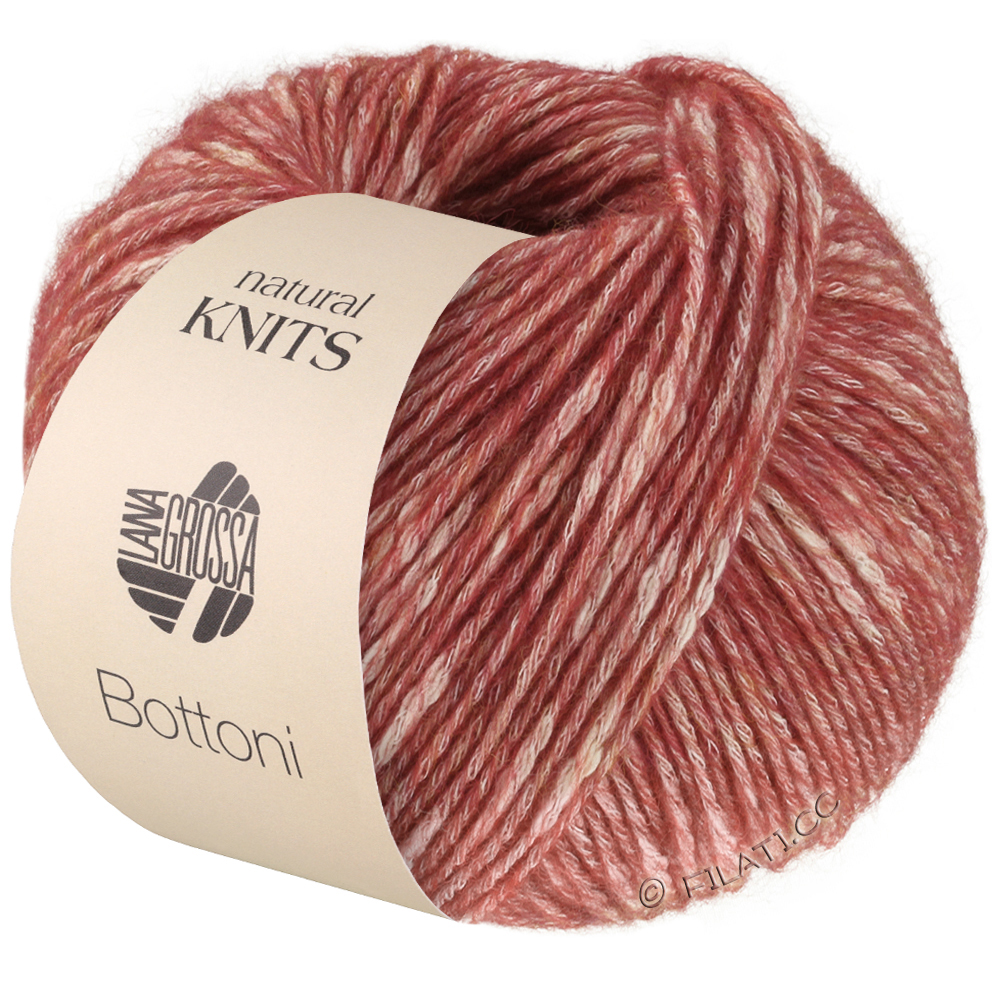 Lana Grossa BOTTONI | 15-dark red/cream