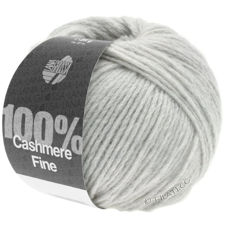 Lana Grossa 100% Cashmere Fine | 01-silver gray