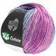 Lana Grossa 365 COTONE Dégradé | 105-gray blue/jeans/agate gray/fuchsia/red violet