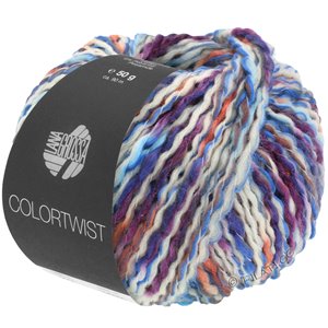 Lana Grossa COLORTWIST | 04-white/light blue/blue/purple/salmon