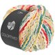 Lana Grossa COLORTWIST | 09-raw white/light gray/yellow/petrol/red