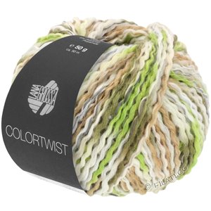 Lana Grossa COLORTWIST | 10-raw white/camel/light gray/gray/light green/olive