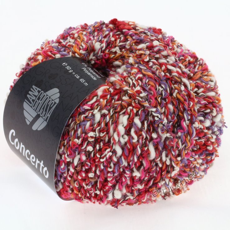 Lana Grossa CONCERTO | 01-pink/purple/orange/black/raw white