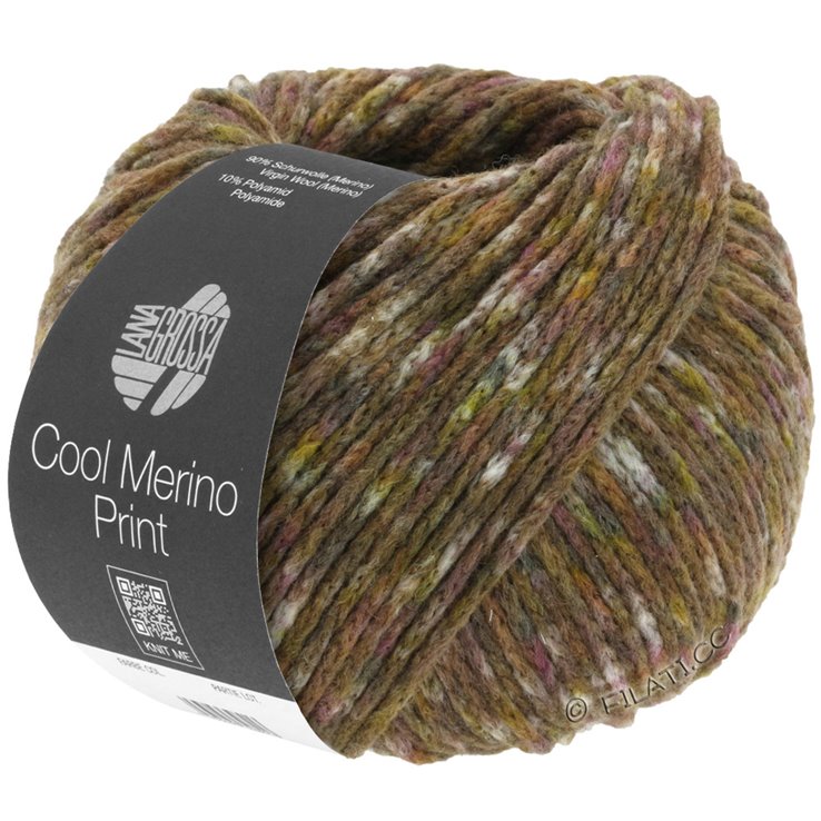 Lana Grossa COOL MERINO Print | 105-gray beige/nougat/taupe