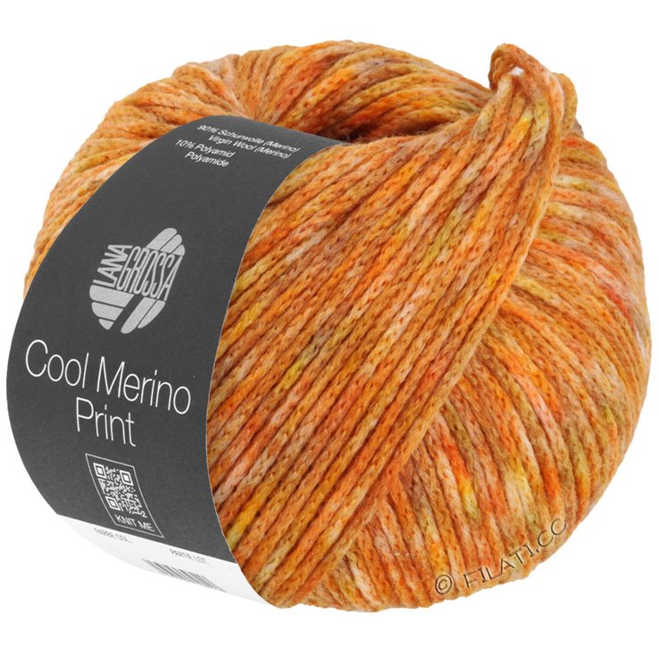 Lana Grossa COOL MERINO Print | 111-yellow/orange/camel/light olive