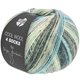 Lana Grossa COOL WOOL 4 SOCKS PRINT | 7751-light gray/medium gray/dark gray/light blue/jeans/green gray