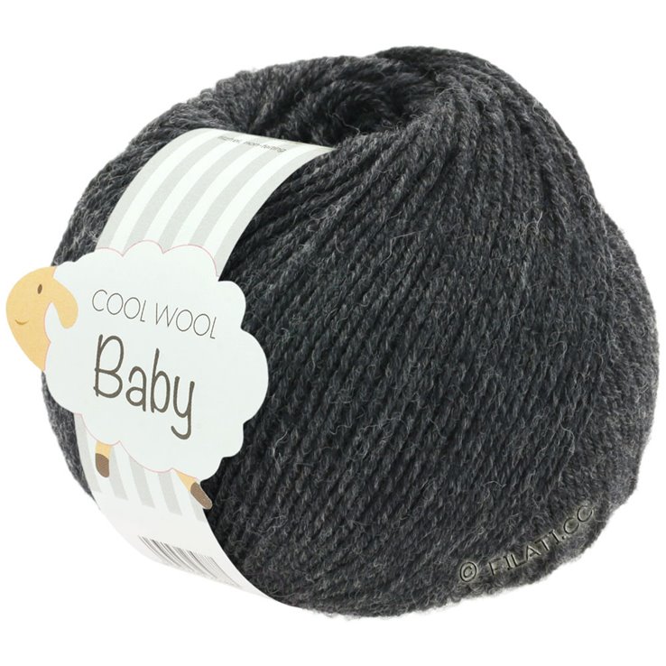 Lana Grossa COOL WOOL Baby 25g | 205-anthracite