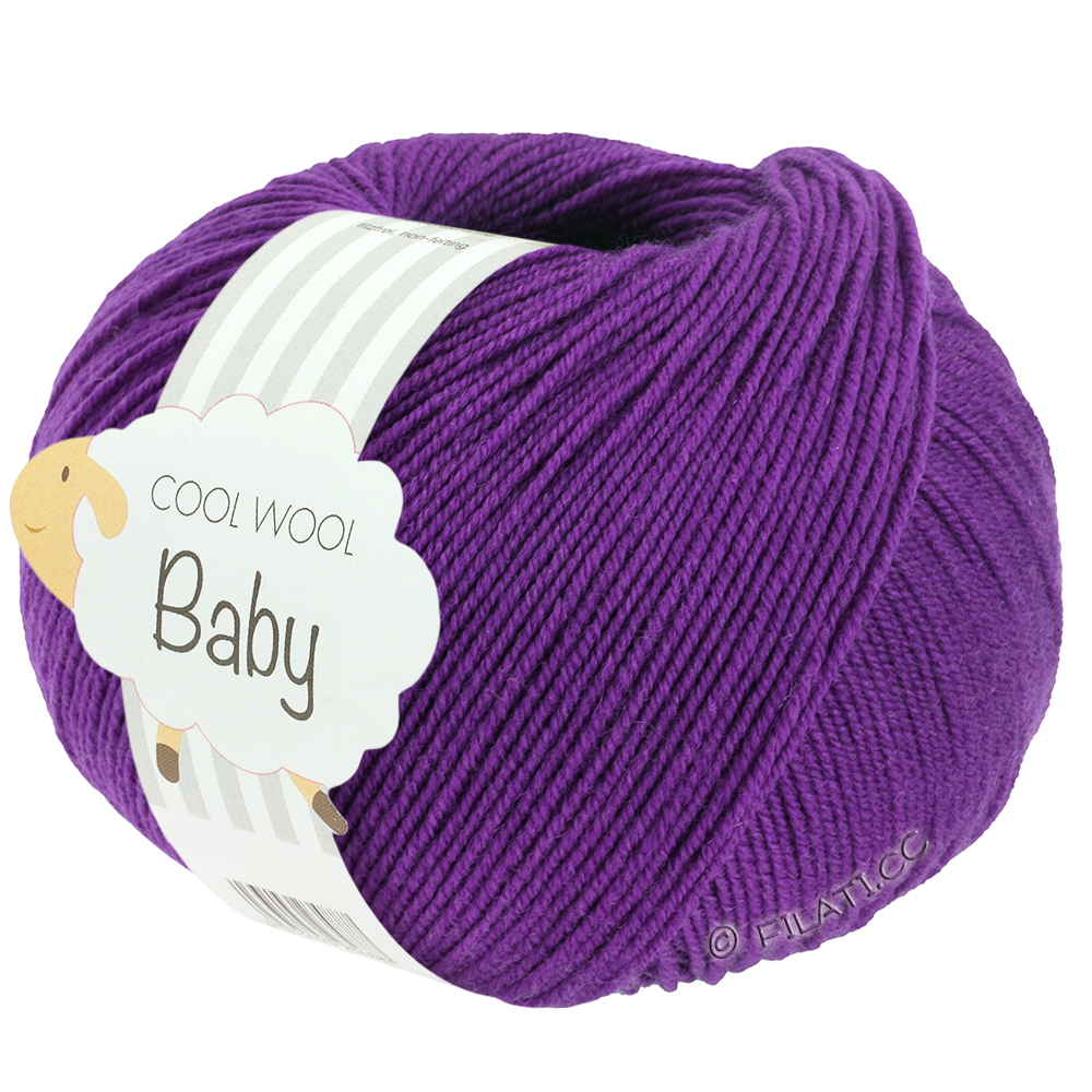 Lana Grossa COOL WOOL Baby Uni/Print 50g | 348-purple