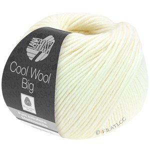 Lana Grossa COOL WOOL Big  Uni/Melange | 0601-raw white