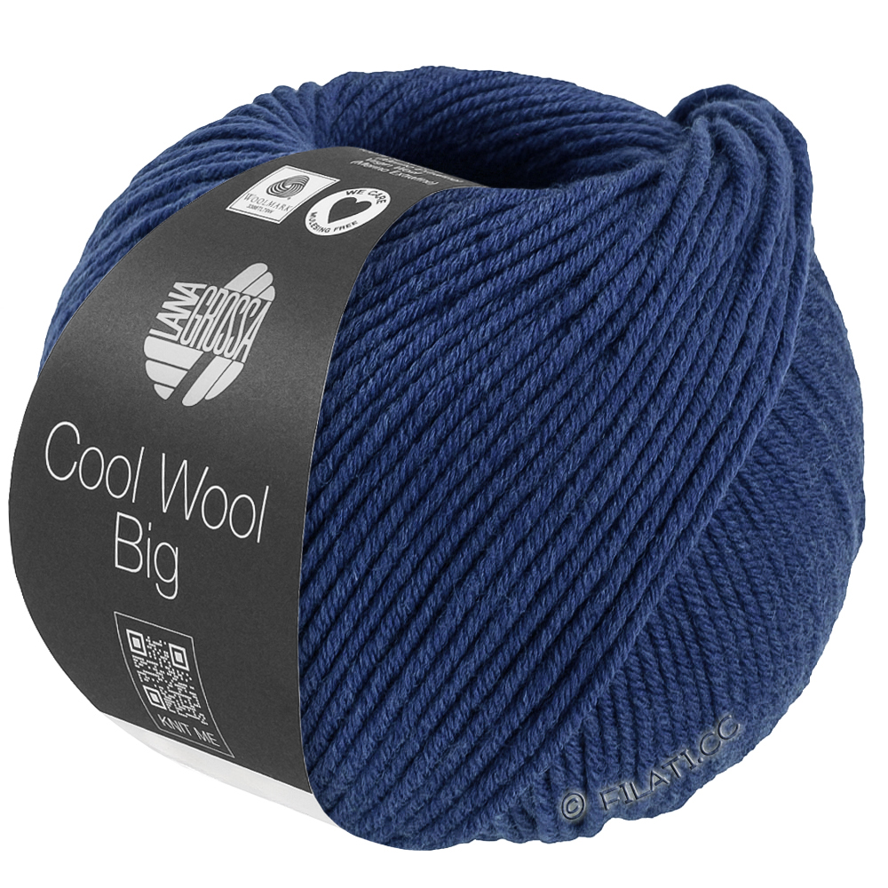Lana Grossa COOL WOOL Big Mélange (We Care) | 1704-dark blue mottled