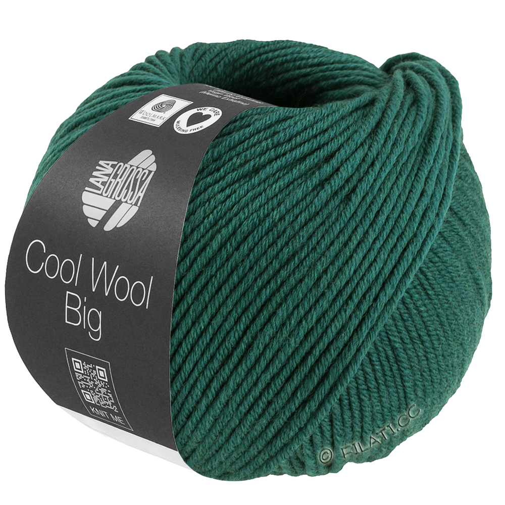 Lana Grossa COOL WOOL Big Mélange (We Care) | 1705-dark green mottled