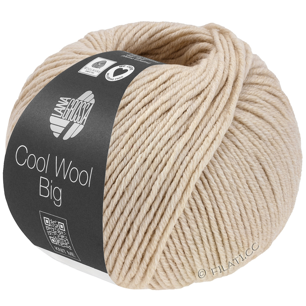 Lana Grossa COOL WOOL Big Mélange (We Care) | 1707-beige mottled