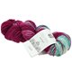 Lana Grossa COOL WOOL Hand-dyed | 109-turquoise blue/red violet/raw white/petrol