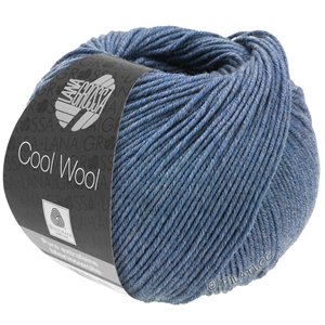 Lana Grossa COOL WOOL   Uni/Melange/Neon | 7128-jeans mottled