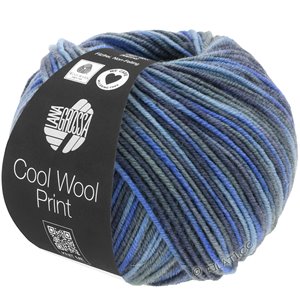 Lana Grossa COOL WOOL  Print | 716-jeans/gray blue/royal