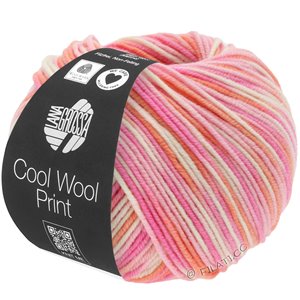 Lana Grossa COOL WOOL  Print | 726-rose/pink/coral/ecru