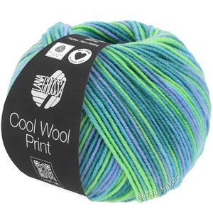 Lana Grossa COOL WOOL  Print | 757-turquoise/petrol/sky blue/light green