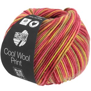 Lana Grossa COOL WOOL  Print | 825-yellow/orange/camel/nougat/red/dark red