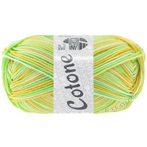 Lana Grossa COTONE  Print/Spray/Mouliné | 349-yellow/vanilla/light green/white green