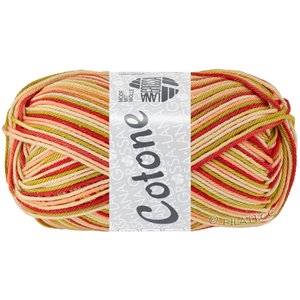 Lana Grossa COTONE  Print/Spray/Mouliné | 358-salmon/pistachio/vanilla/terracotta