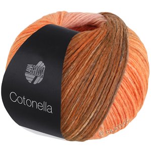 Lana Grossa COTONELLA | 06-apricot/salmon orange/orange/yellow green/dark green/black green/hazelnut brown