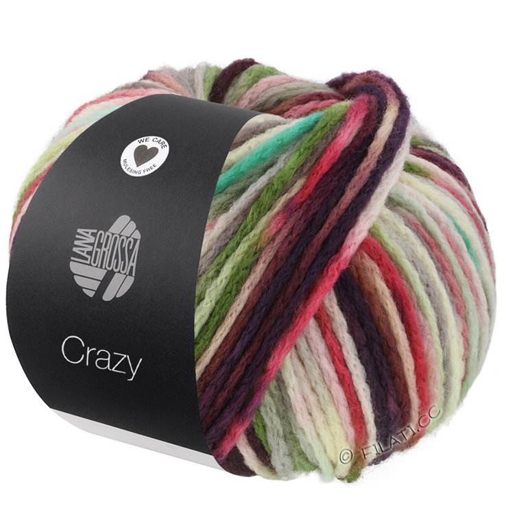 Lana Grossa CRAZY | 01-rose/mint/turquoise/hay green