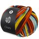 Lana Grossa CRAZY | 09-mint/turquoise/petrol blue/orange/plum