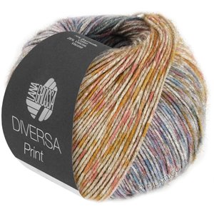 Lana Grossa DIVERSA PRINT | 104-gray/orange/pink/yellow/olive