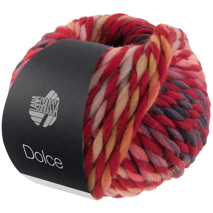 Lana Grossa DOLCE | 03-wine red/light red/gray red/anthracite