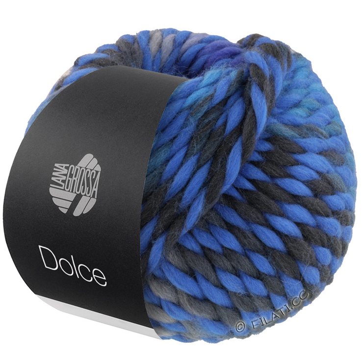 Lana Grossa DOLCE | 12-luminous blue/royal/blue gray/anthracite