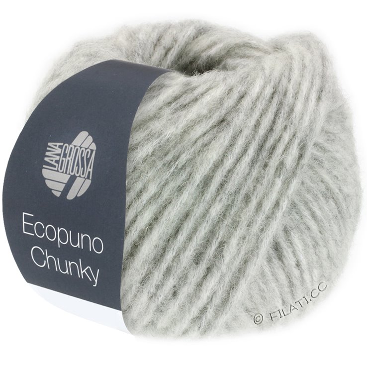 Lana Grossa ECOPUNO Chunky | 124-light gray mottled