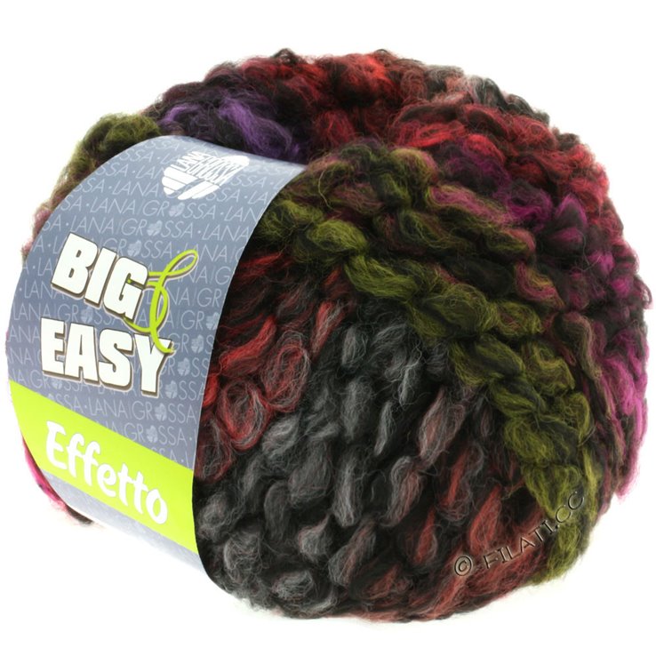 Lana Grossa EFFETTO | 01-red/viola/black mottled