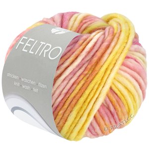 Lana Grossa FELTRO Rigato | 622-cream/yellow/apricot/pink