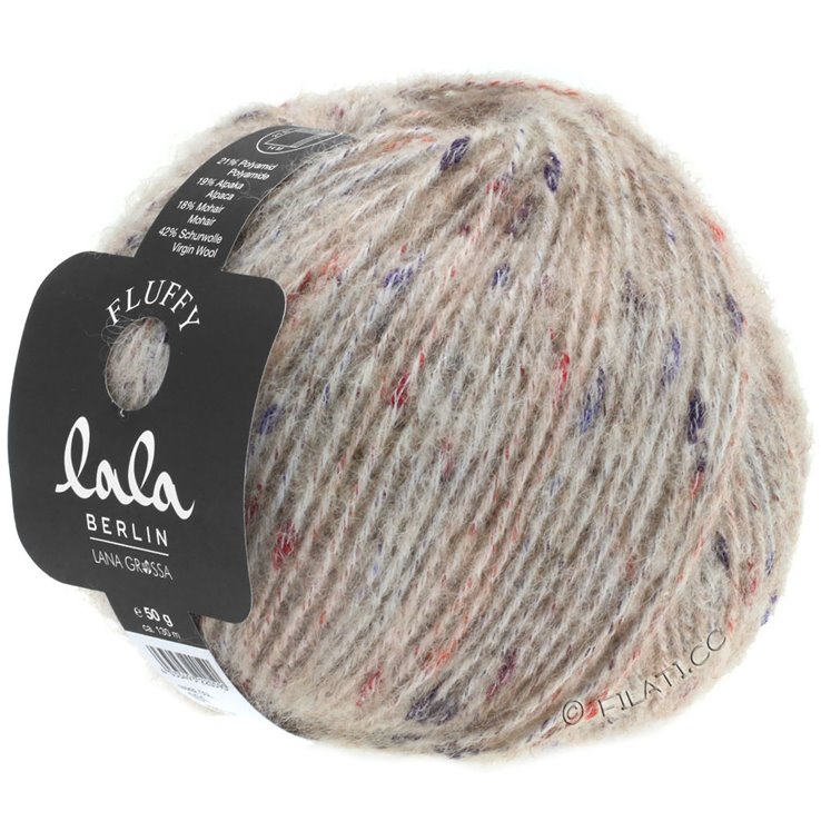 Lana Grossa FLUFFY (lala BERLIN) | 101-natural/beige mottled