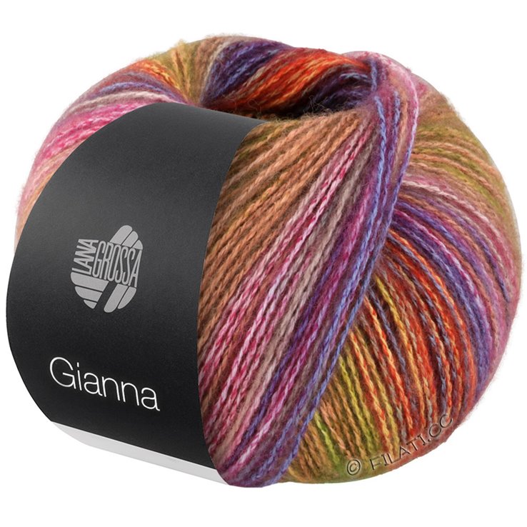 Lana Grossa GIANNA | 02-gray blue/orange/yellow/green/red/purple/petrol