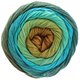 Lana Grossa GOMITOLO ALOHA | 313-cinnamon brown/khaki/turquoise green/turquoise blue/sky blue/petrol