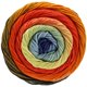 Lana Grossa GOMITOLO ALOHA | 317-peach/orange/pumpkin/gray blue/blue violet/mocha