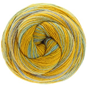 Lana Grossa GOMITOLO BENE | 765-mustard yellow/corn yellow/jade/turquoise/jeans
