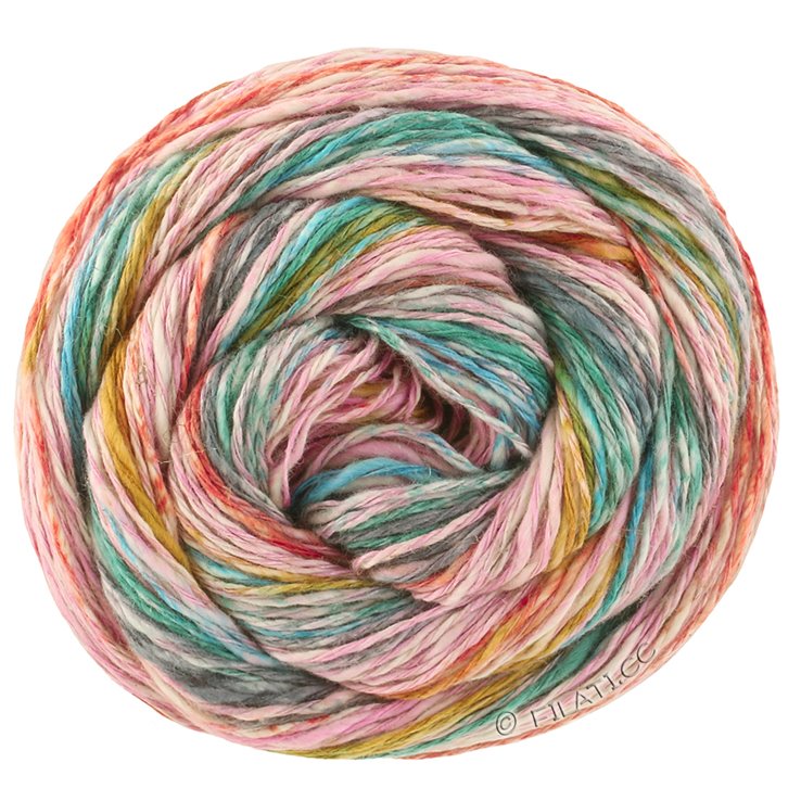 Lana Grossa GOMITOLO CALIFORNIA | 3041-rose/mustard/turquoise/dark green/gray blue/rust
