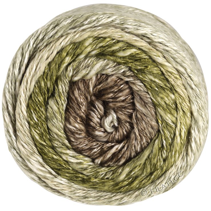 Lana Grossa GOMITOLO COLLINA | 1020-gray beige/dark olive/taupe/gray brown