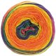 Lana Grossa GOMITOLO FELICE | 711-orange/linden green/eggplant/fuchsia/petrol/yellow/purple