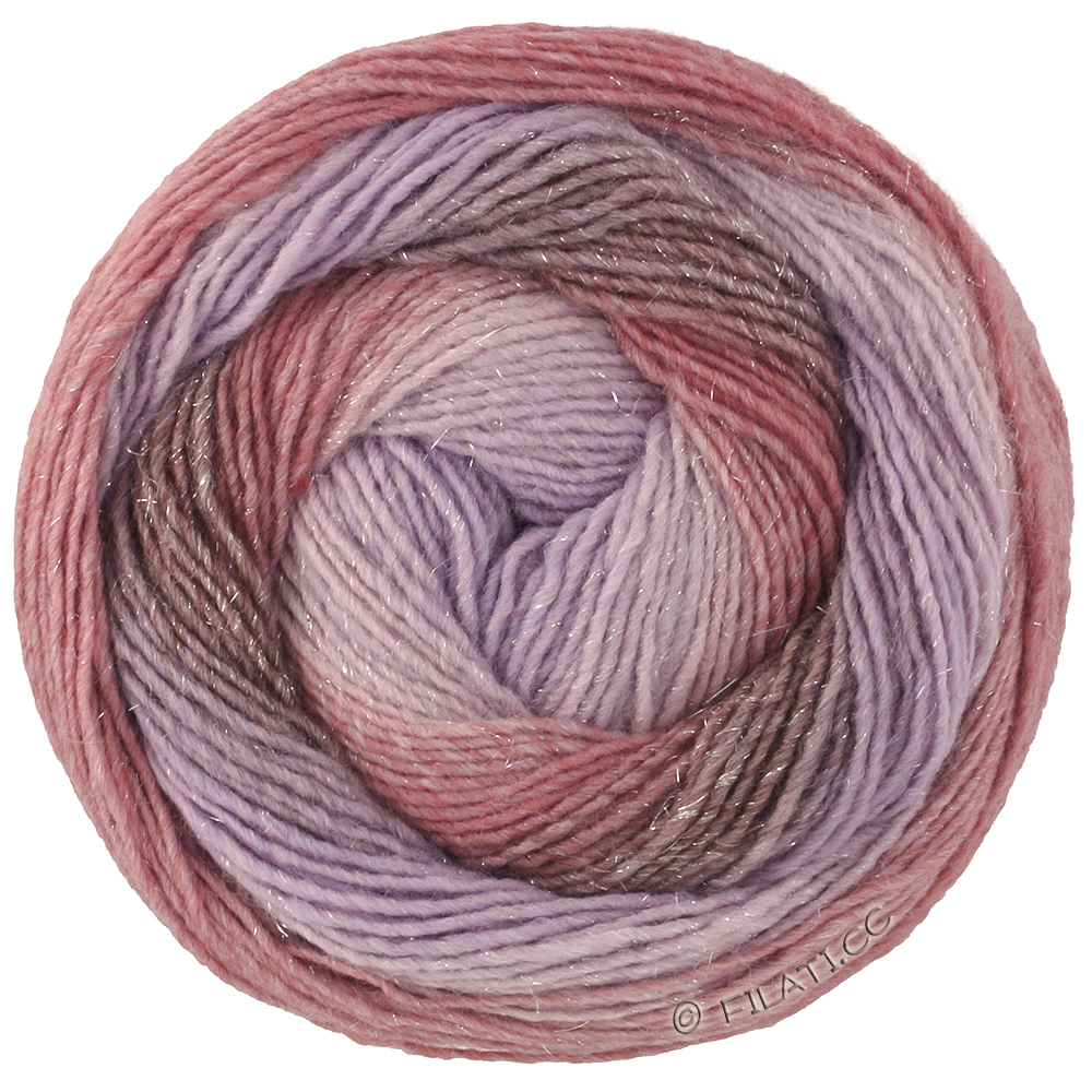 Lana Grossa GOMITOLO GALA | 4040-chestnut/mauve/purple/gray brown