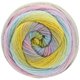 Lana Grossa GOMITOLO MAYA | 863-mustard/light gray/blue purple/rose/turquoise/light olive/pistachio