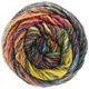 Lana Grossa GOMITOLO MEZZO | 124-yellow/light orange/gray green/terracotta/dark gray/light gray/camel