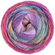 Lana Grossa GOMITOLO MOLTO | 612-dark blue/sky blue/eggplant/camel/ecru/red violet/carnation