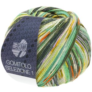 Lana Grossa GOMITOLO SELEZIONE 1 | 1003-light green/yellow/emerald/olive/gray/orange/moss green/dark green