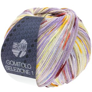 Lana Grossa GOMITOLO SELEZIONE 1 | 1006-purple/lilac/natural/gray/yolk yellow/vanilla/burgundy